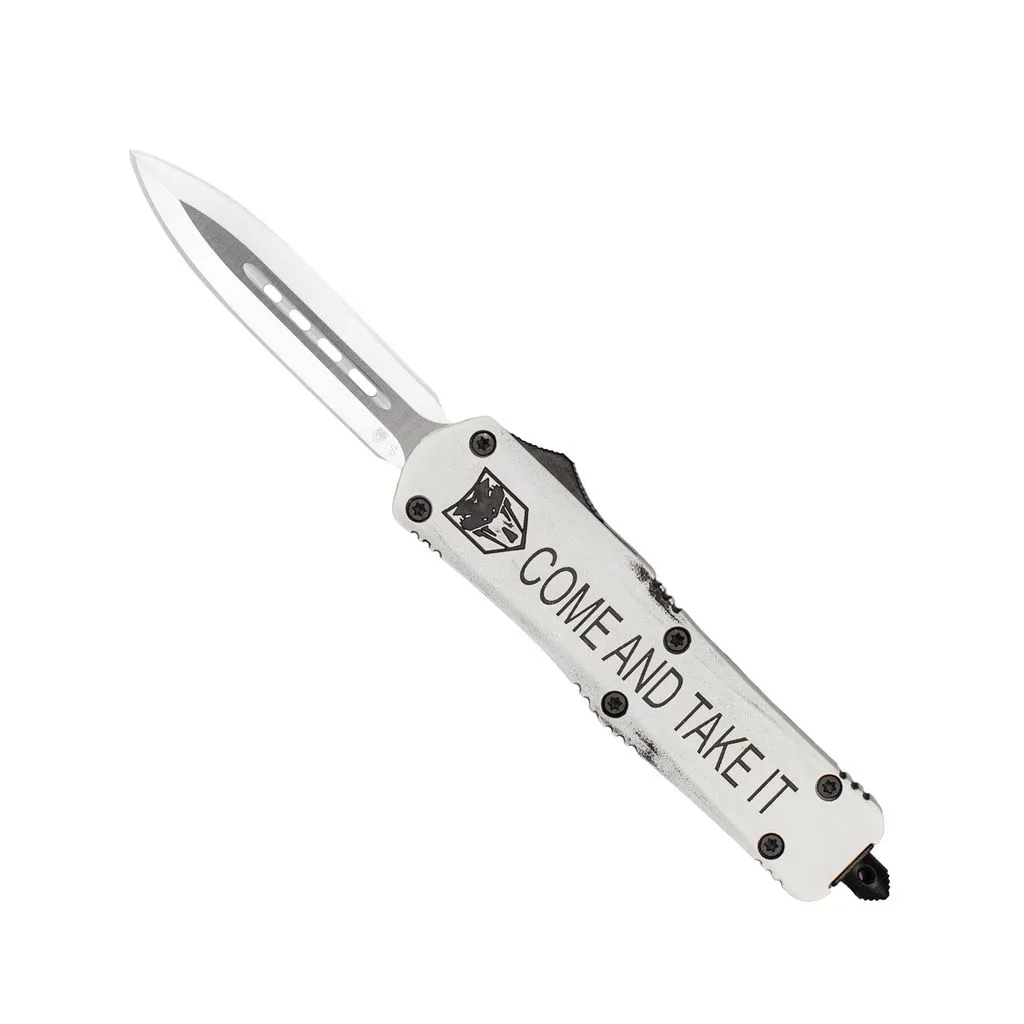 CobraTec Medium FS-3 Come Take It OTF-Messer Cerakote D2