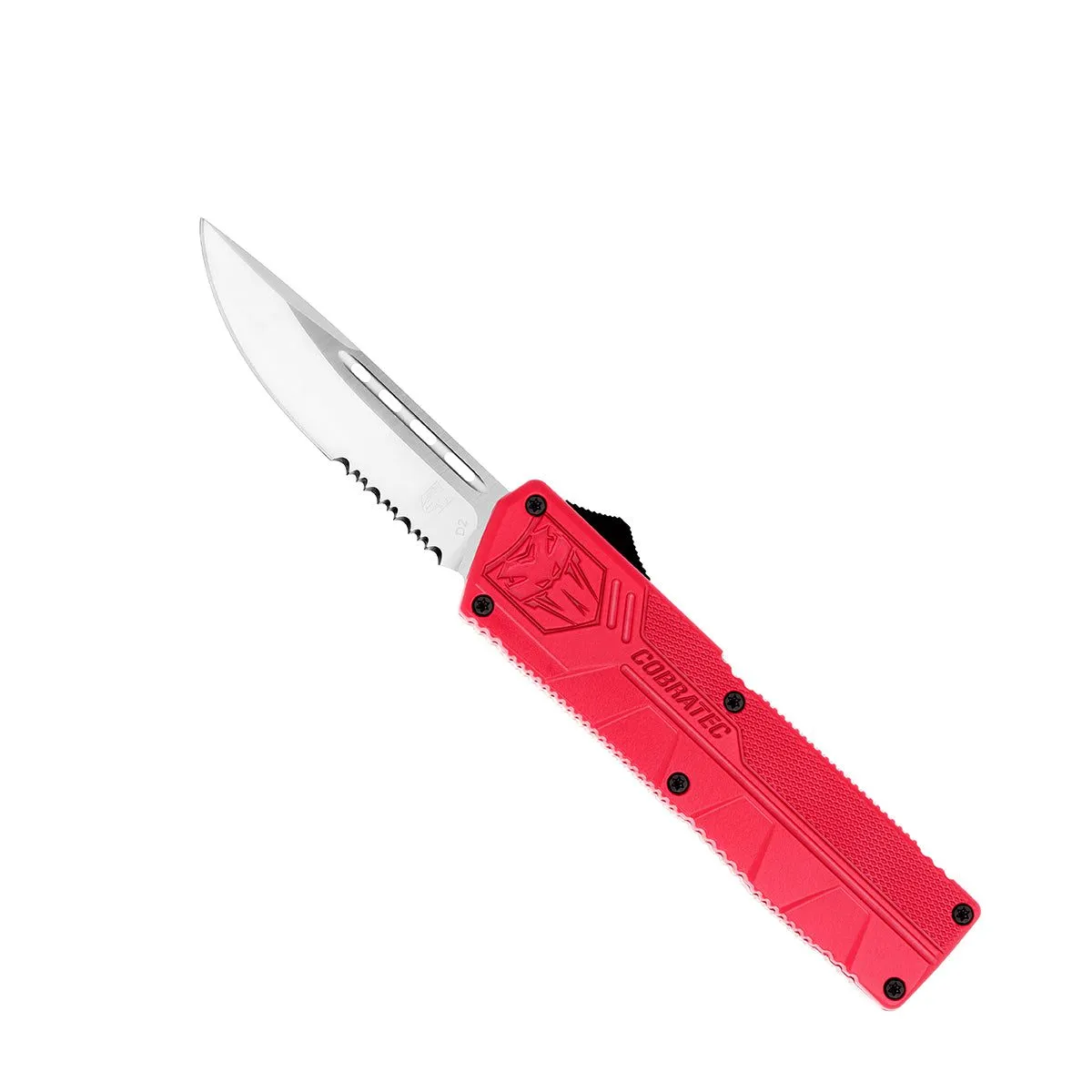 CobraTec Lightweight OTF Messer D2 rot 7,75 Zoll