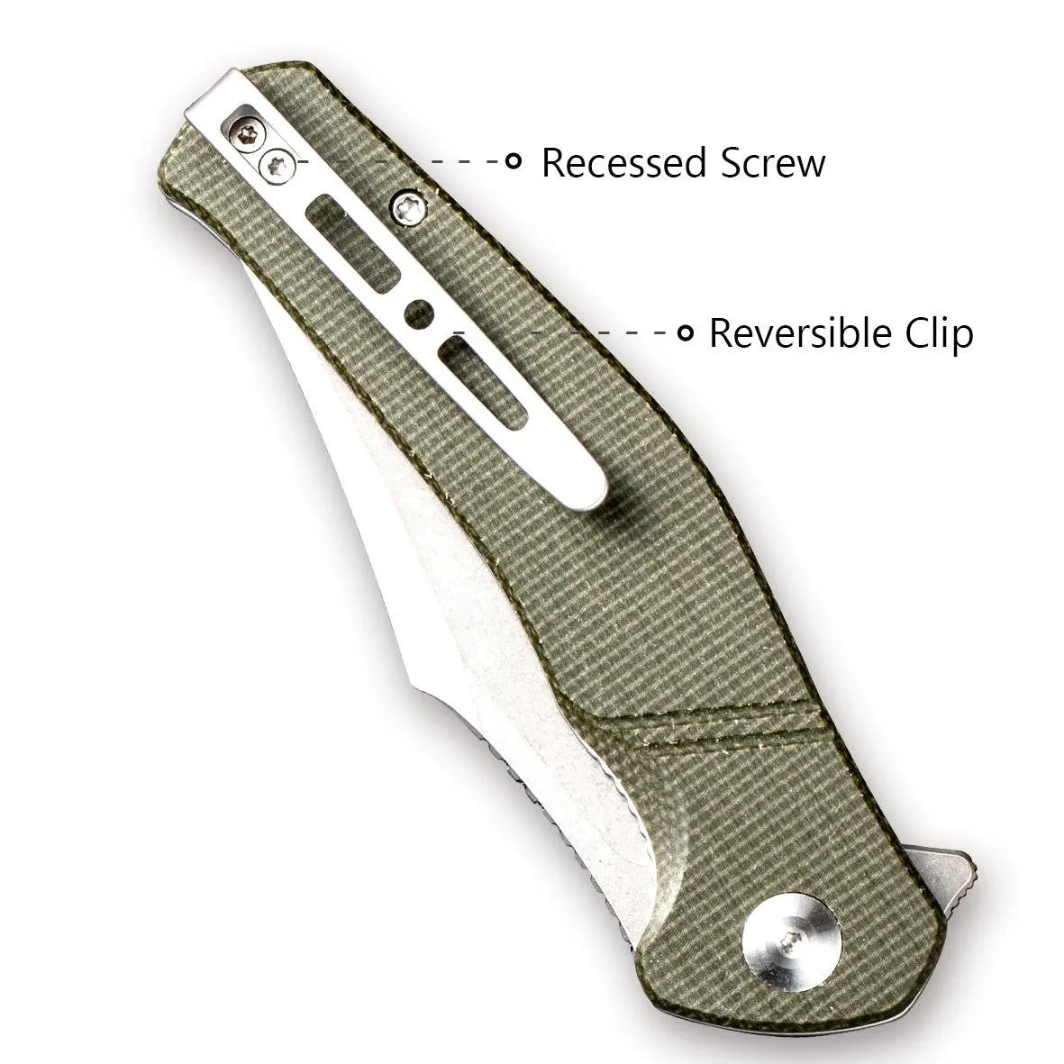 SENCUT Episode SA04E Klappmesser Micarta grün