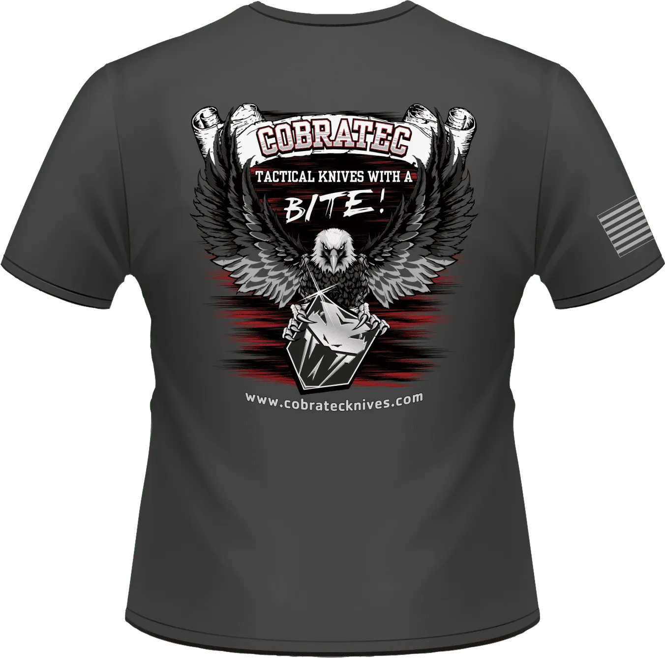 CobraTec Eagle T-Shirt schwarz Baumwolle