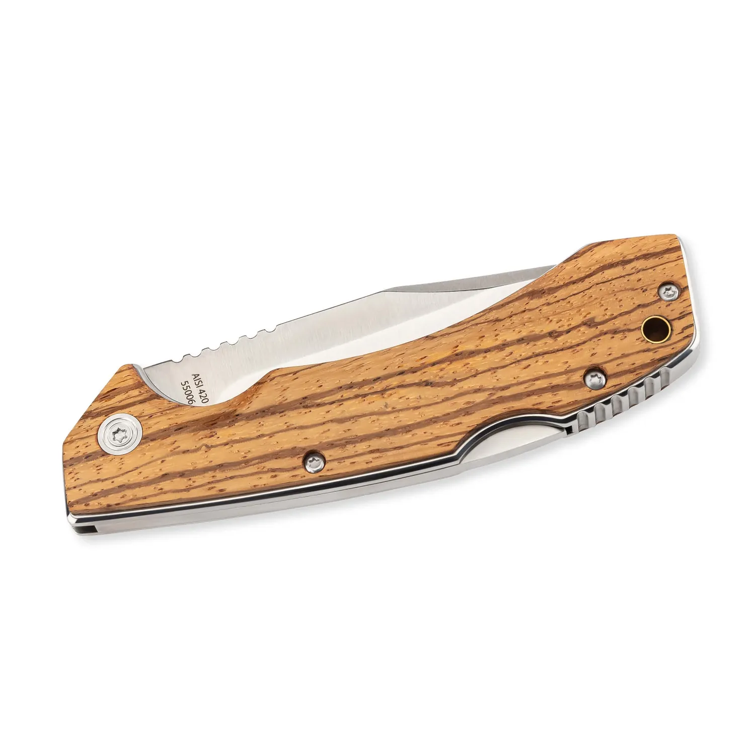 Herbertz Top Collection 55006 Taschenmesser Zebraholz Back Lock