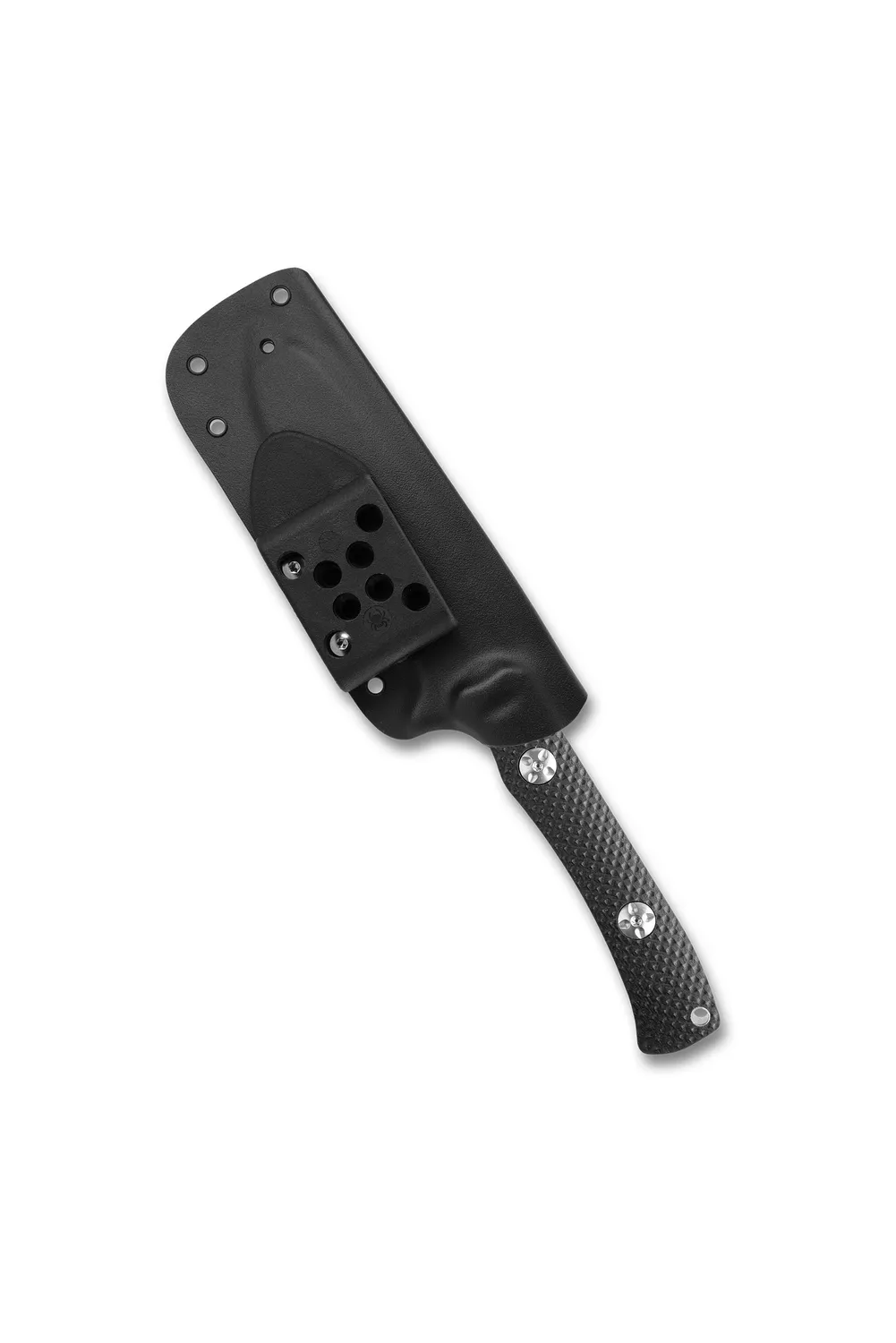 Spyderco Skoli Fixed Messer Black Oxide G-10