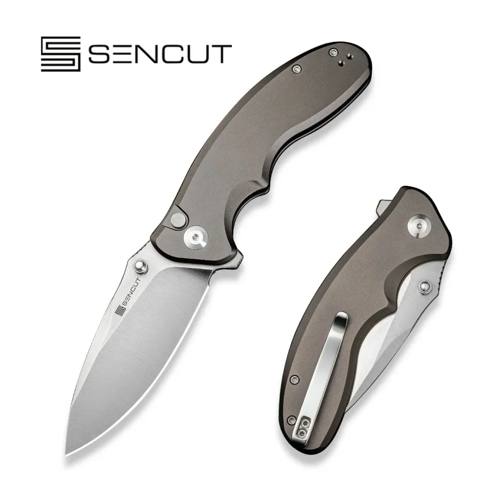 SENCUT Cybrix S23098A-2 Taschenmesser Grau Button Lock