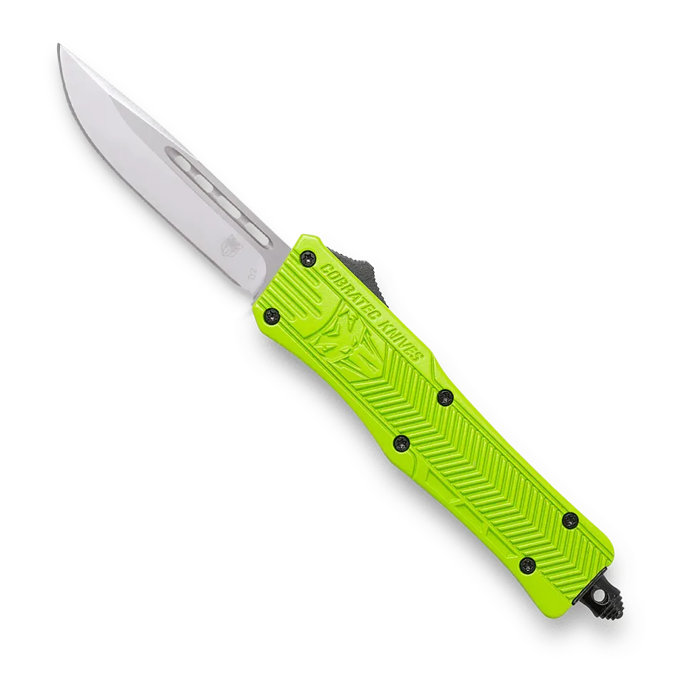 CobraTec CTK-1 Small OTF Messer Zombie Green D2
