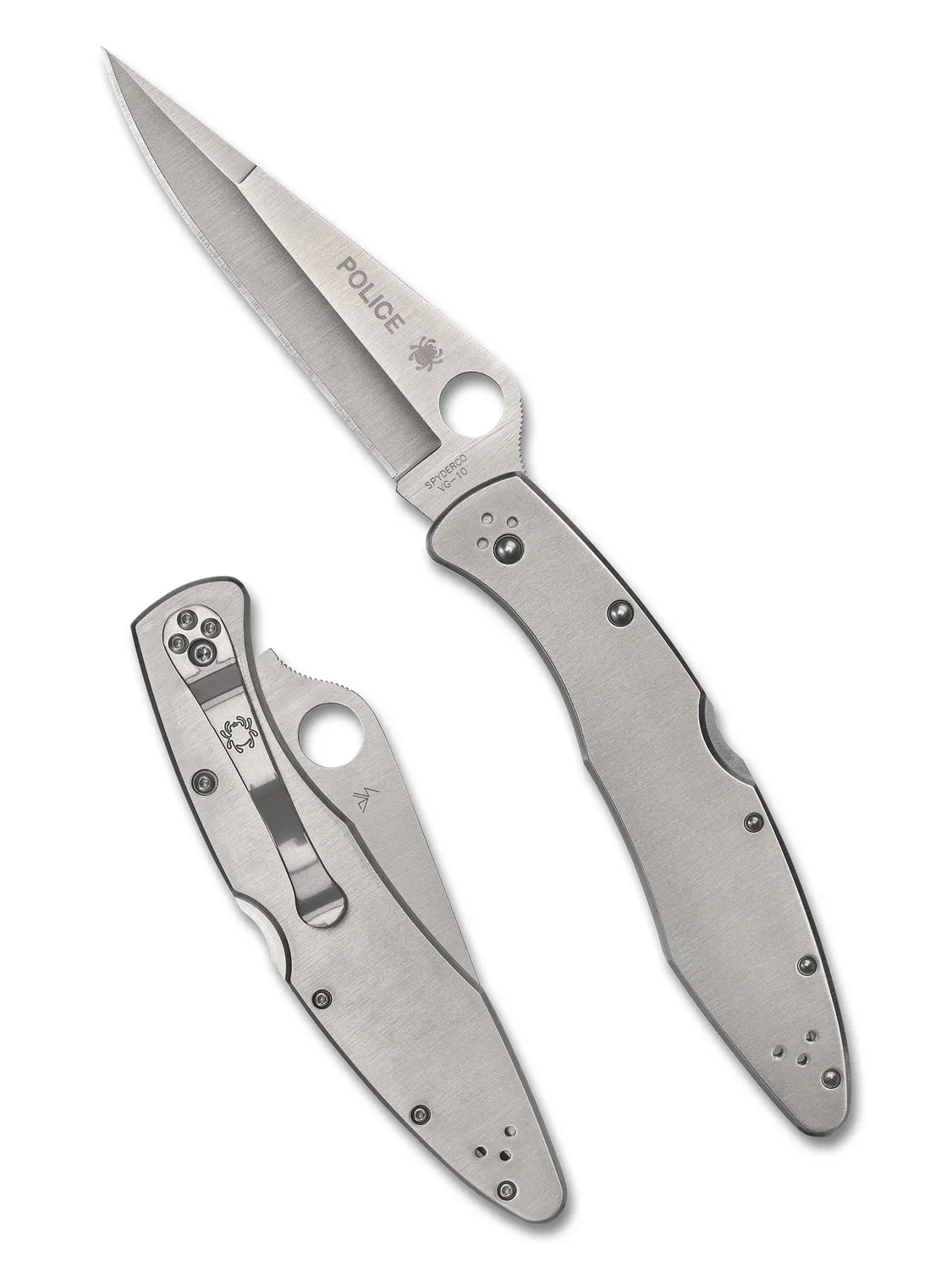 Spyderco Police Model Klappmesser VG-10 PlainEdge