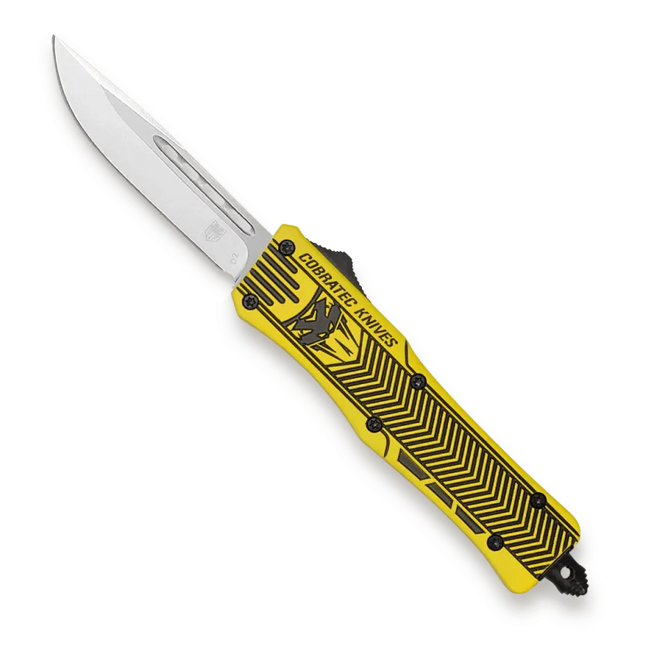 CobraTec Medium CTK-1 OTF Messer Gelb D2 Dual Action