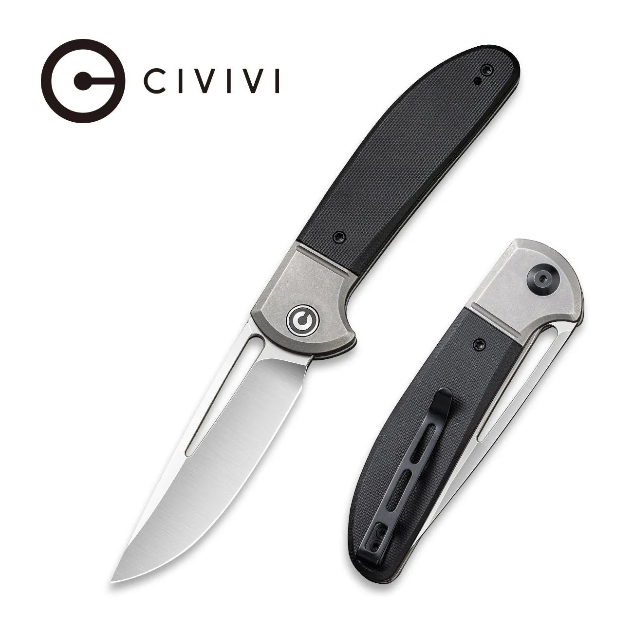 Civivi Trailblazer XL C2101C Taschenmesser D2 Grau-Schwarz