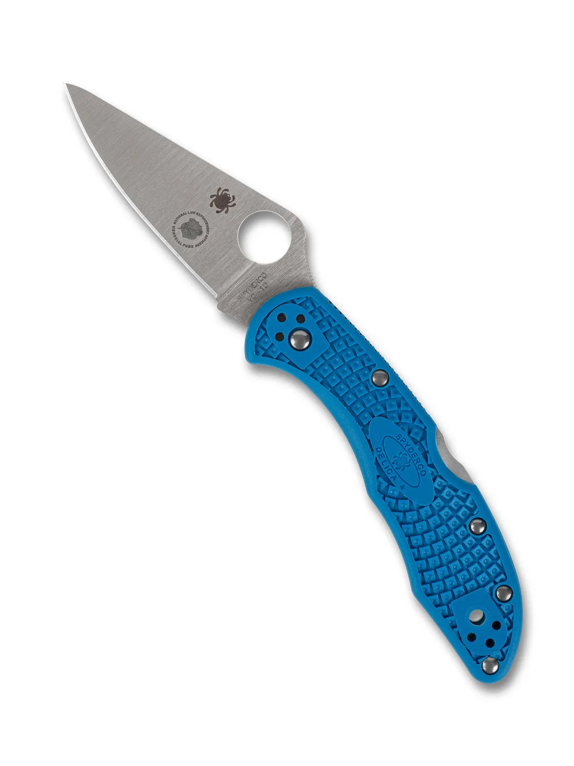 Spyderco Delica 4 Taschenmesser blau NLEOMF