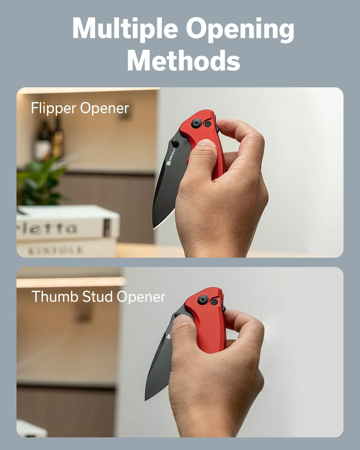 SENCUT Cybrix S23098A-3 Klappmesser rot Aluminium