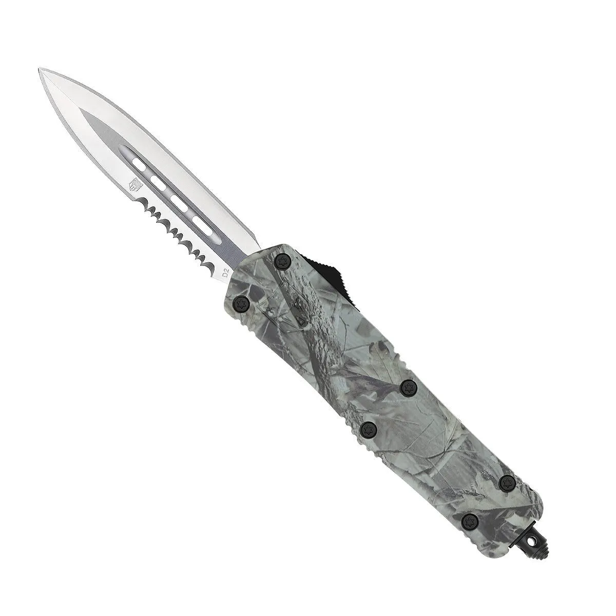 CobraTec FS-3 Medium Woodland OTF-Messer D2