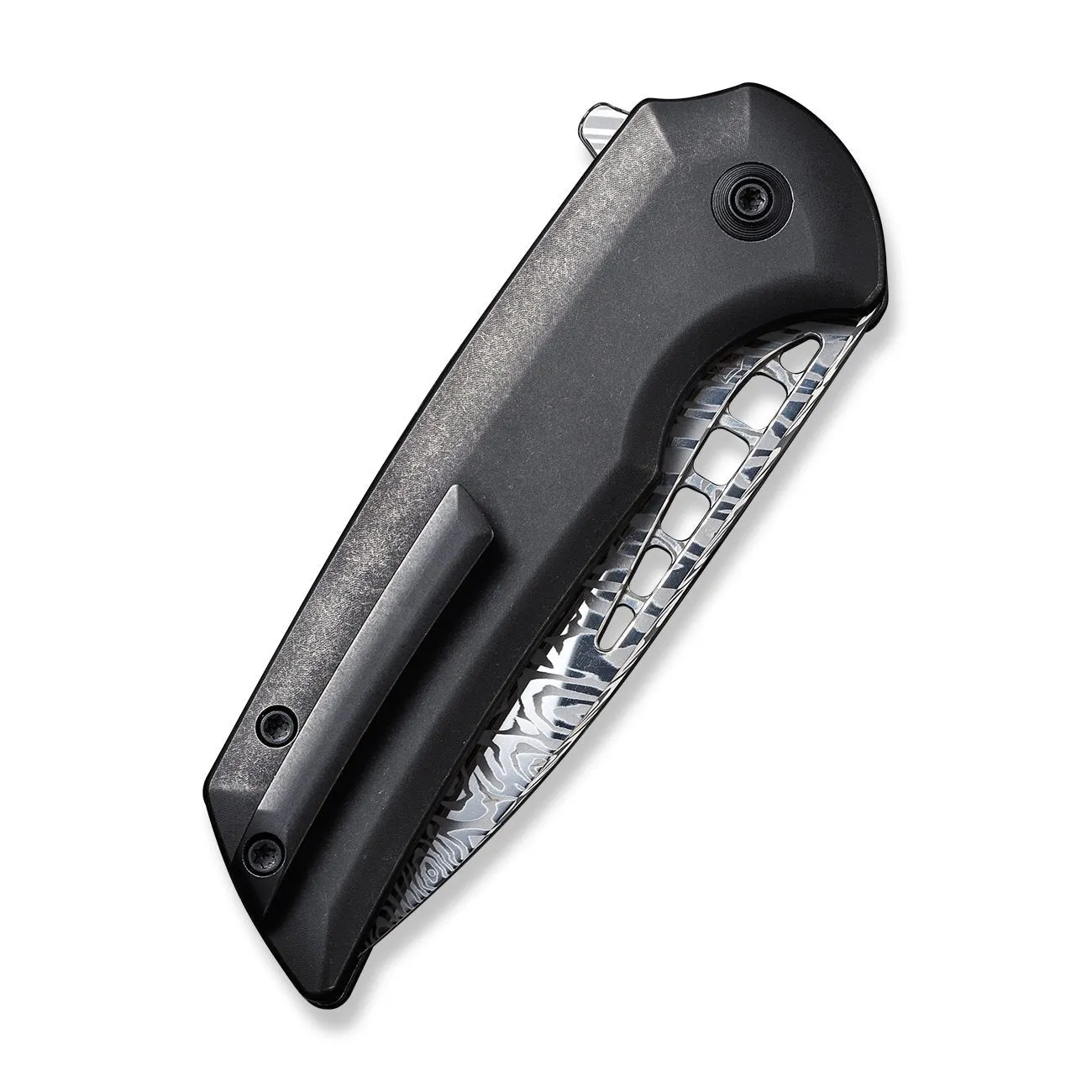 WeKnife Mini Malice WE054BL-DS1 Klappmesser Damast schwarz