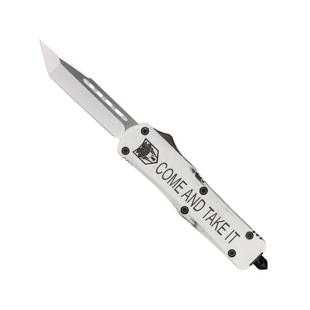 CobraTec Medium FS-3 Come Take It OTF-Messer Cerakote D2