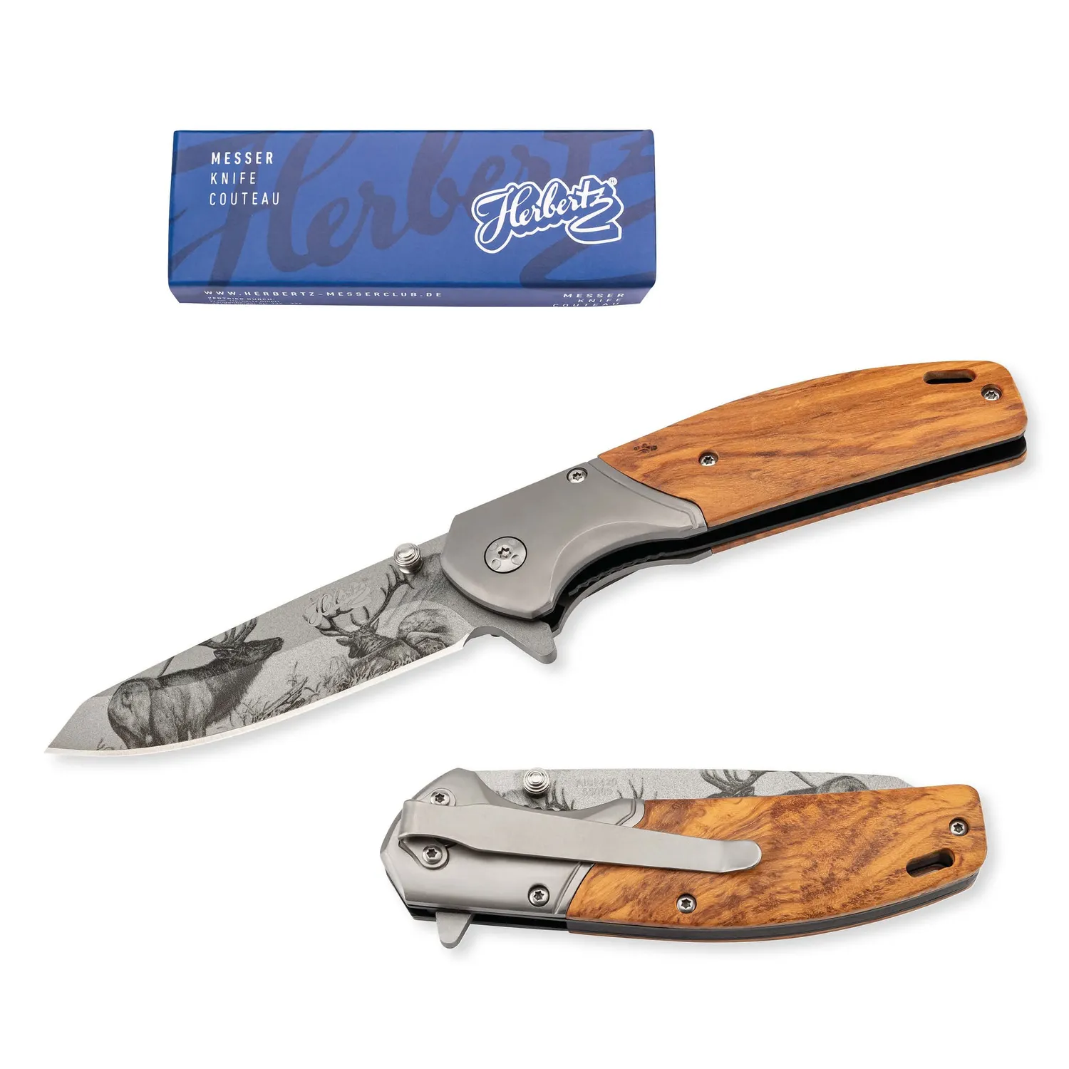 Herbertz Top Collection 55009 Einhandmesser Olivenholz AISI 420