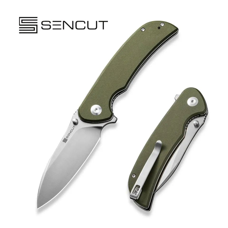 SENCUT Borzam S23077-1 Taschenmesser OD Green 9Cr18MoV