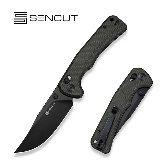 SENCUT Slybolt S25001A-1 Klappmesser Micarta Schwarz