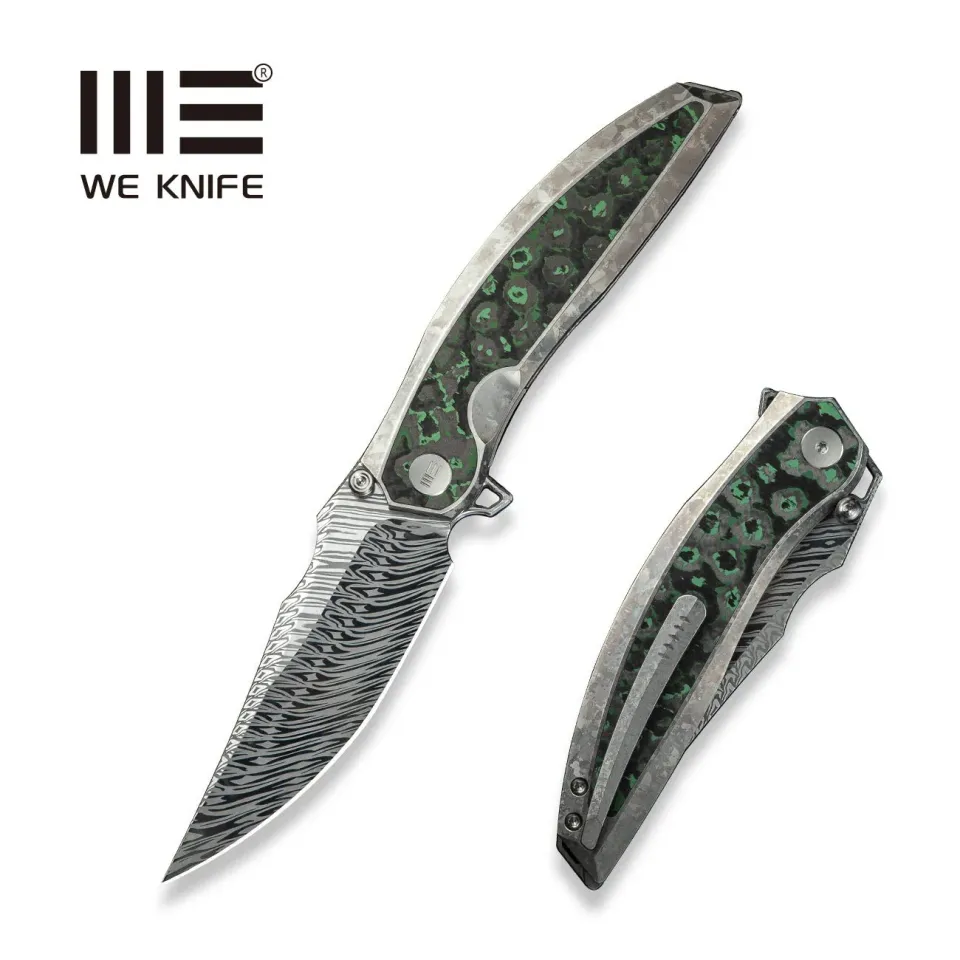 WeKnife Quinseris WE23093-DS1 Taschenmesser Damasteel