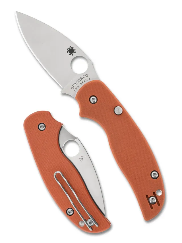 Spyderco Sage 6 Taschenmesser CPM-Rex-121 Orange