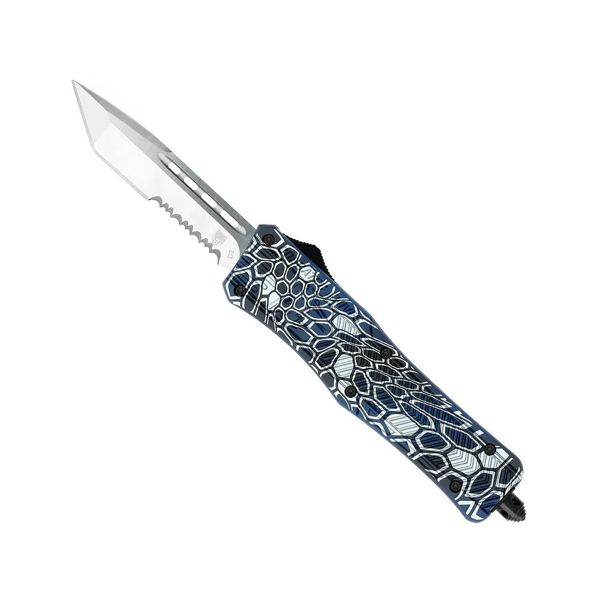 CobraTec CTK-1 Medium Blue Cobra Skin OTF-Messer
