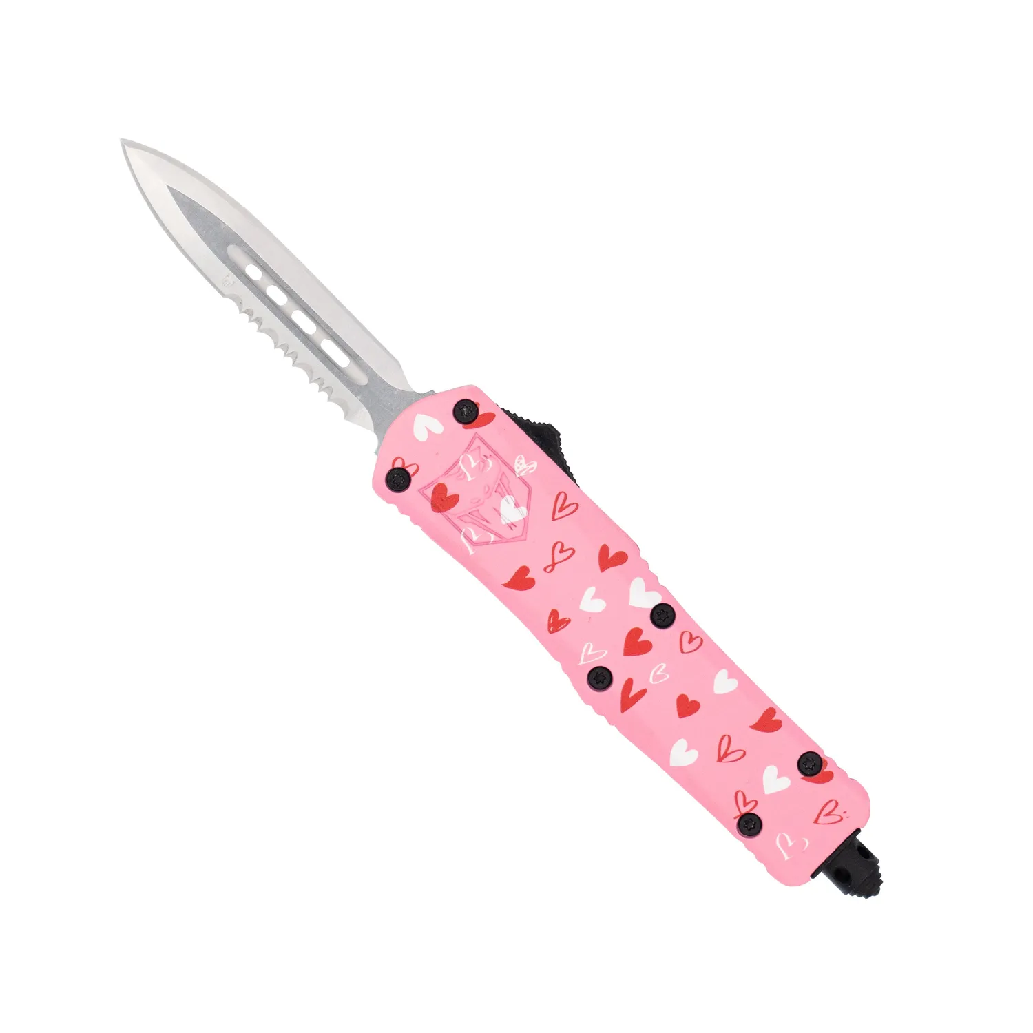 CobraTec FS-3 Small OTF-Messer Pink Love Warrior D2