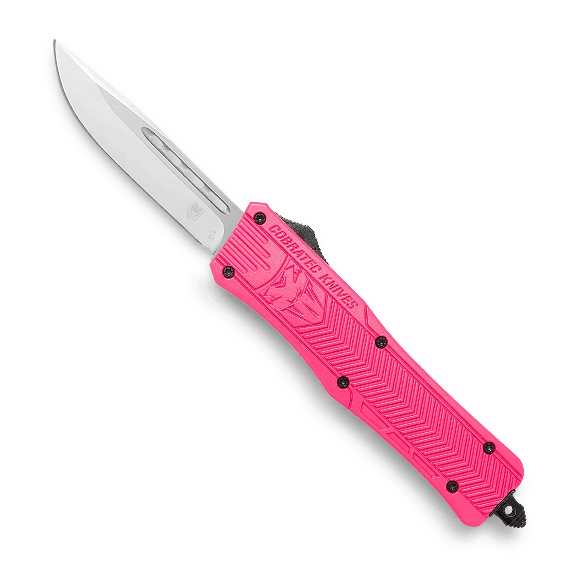 CobraTec CTK-1 Medium OTF-Messer Pink Cerakote D2