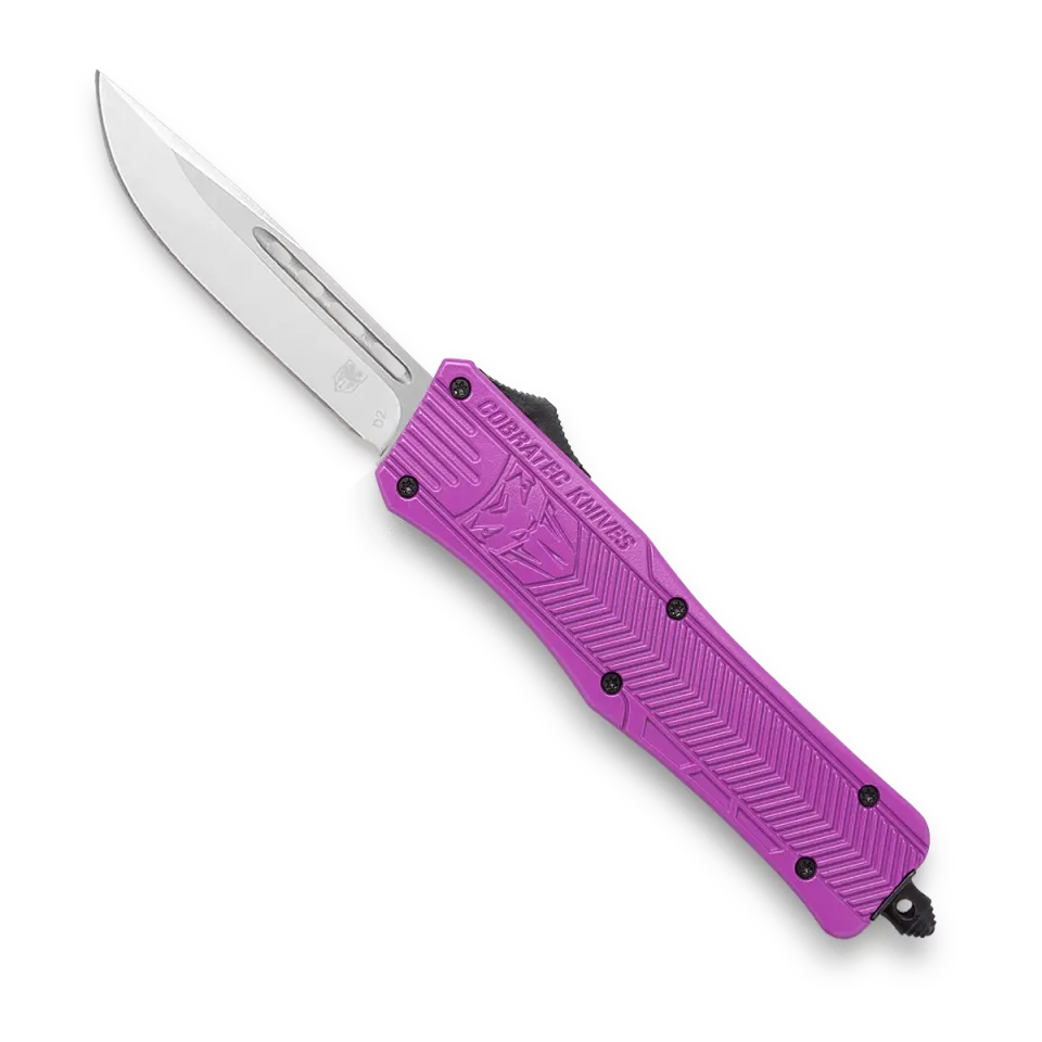 CobraTec CTK-1 Medium OTF-Messer Lila Cerakote