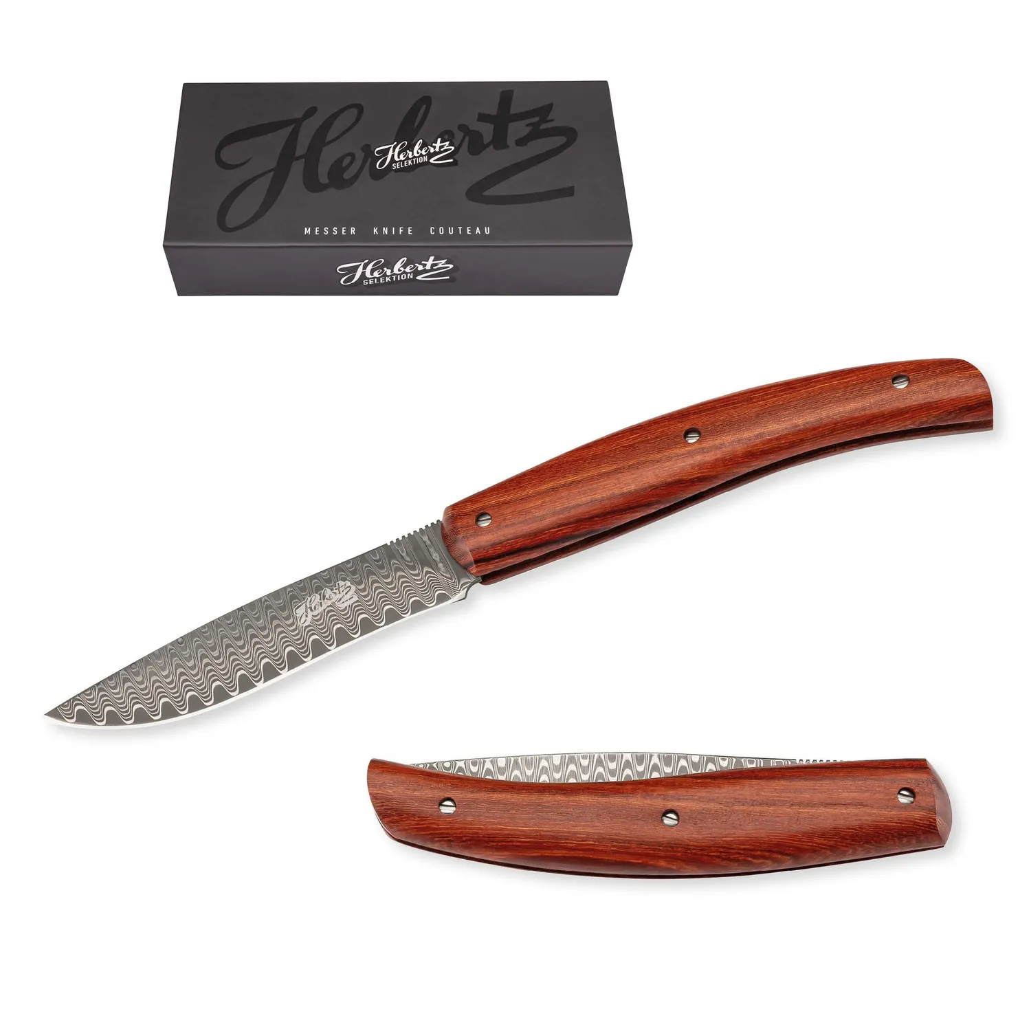 Herbertz Selektion Taschenmesser Damast 67 Lagen Sandelholz