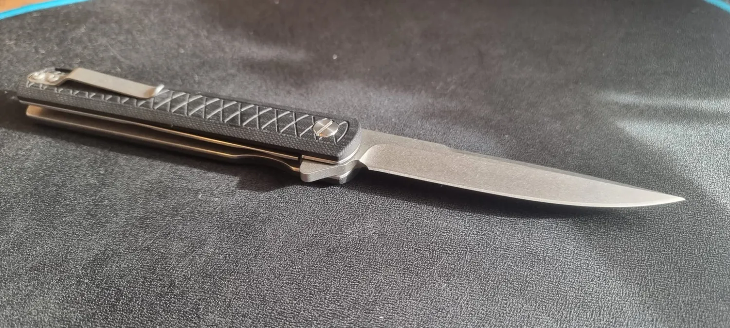 Herbertz Einhandmesser Klappmesser 440 Schwarz G10