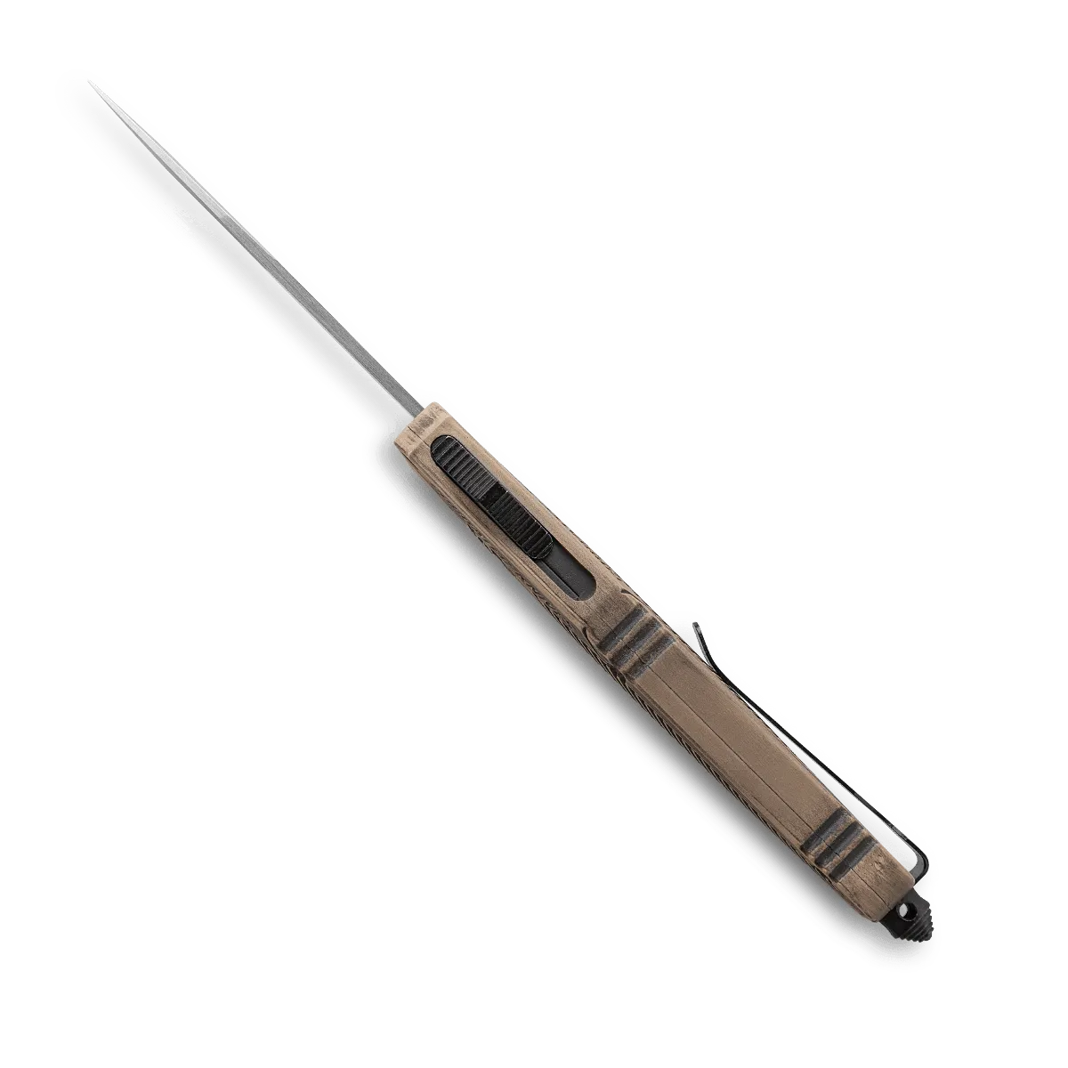 CobraTec Small CTK-1 Desert Sand Distressed OTF Messer