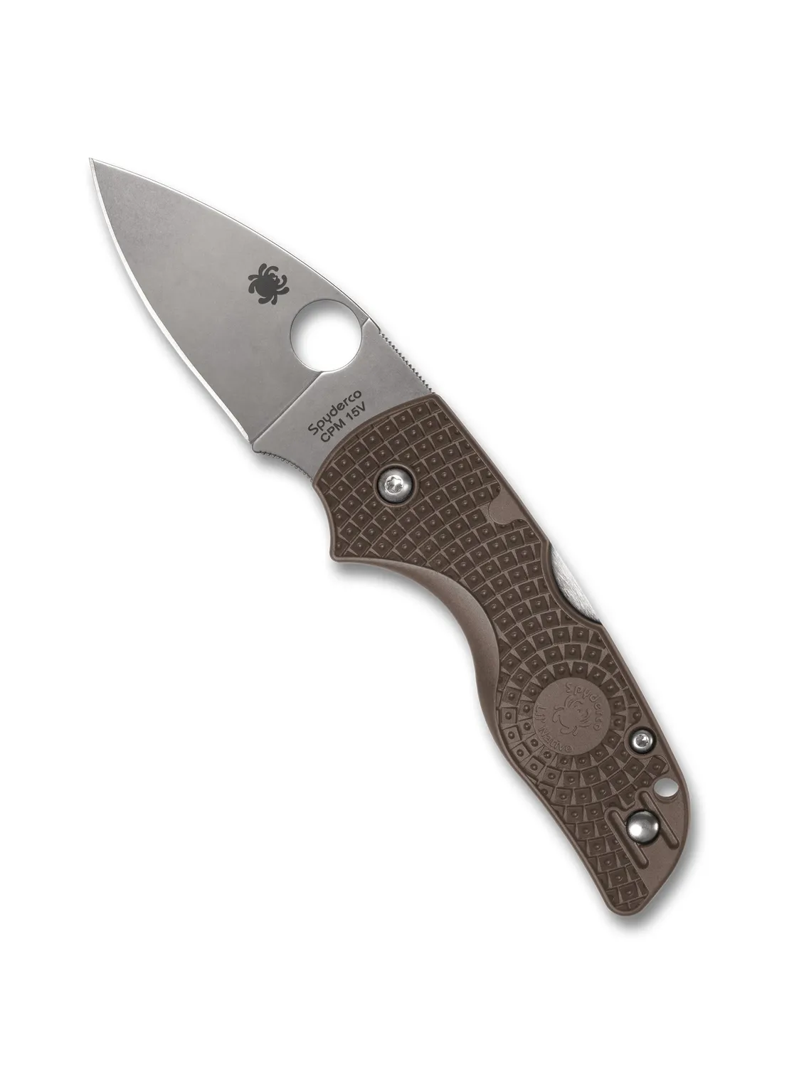 Spyderco Lil Native Taschenmesser Braun CPM 15V Sprint Run