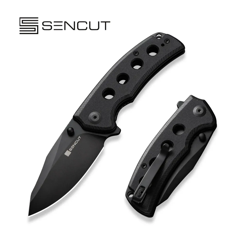 SENCUT Excalis S23068-1 Taschenmesser G10 Schwarz Reverse Tanto
