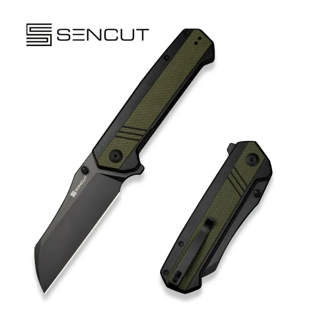 SENCUT Draxor S24035-2 Taschenmesser Grün 9Cr18MoV