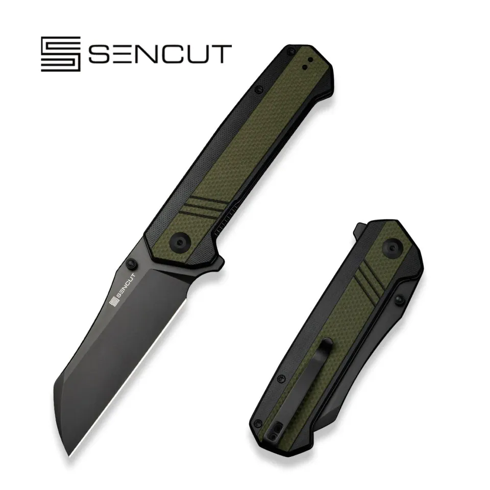 SENCUT Draxor S24035-2 Taschenmesser Grün 9Cr18MoV