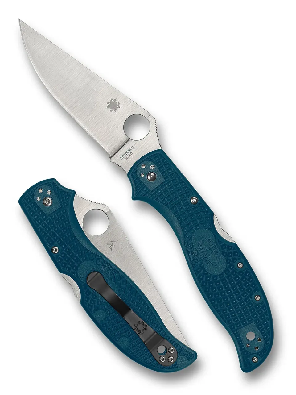 Spyderco Stretch 2 XL Lightweight Klappmesser K390 blau