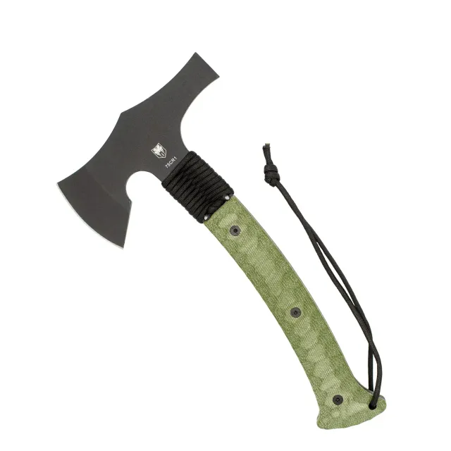 CobraTec OD Green Tomahawk Beil 75Cr1 Micarta
