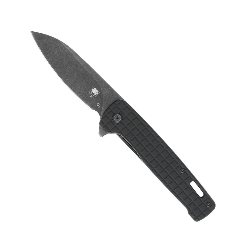CobraTec Rhino Klappmesser Schwarz D2 Stonewashed