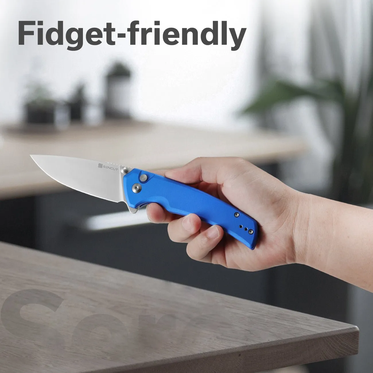 SENCUT Serene S21022B-4 Taschenmesser Blau Aluminium
