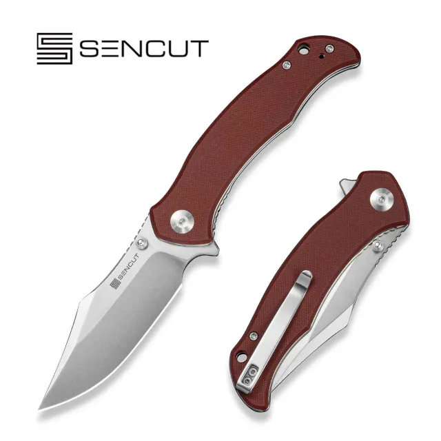 SENCUT Tauron S25060-2 Klappmesser burgundy D2
