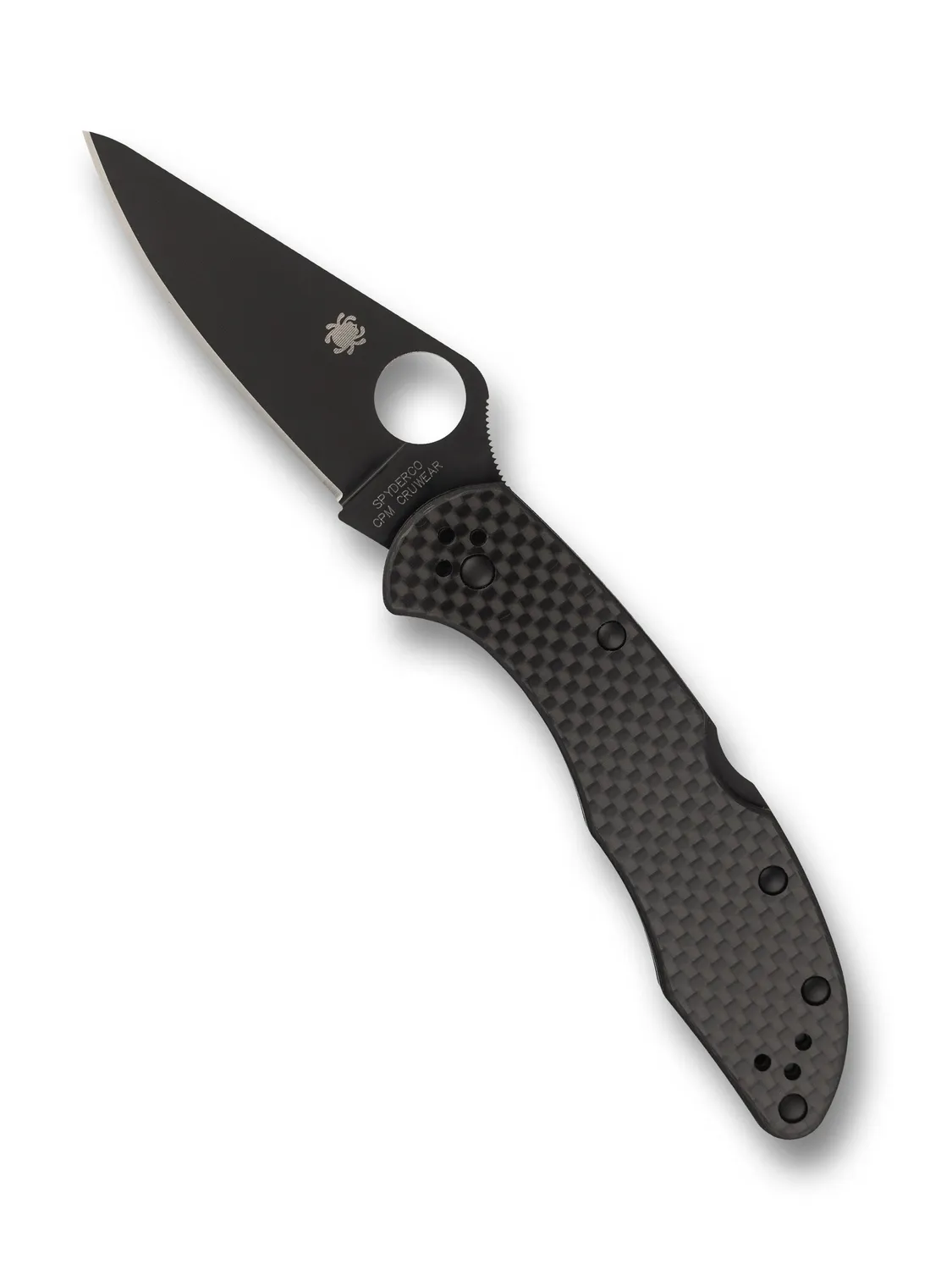 Spyderco Delica 4 Carbon Taschenmesser Schwarz CRU-WEAR