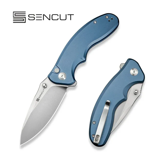 SENCUT Cybrix S23098A-4 Klappmesser Alu blau 9Cr