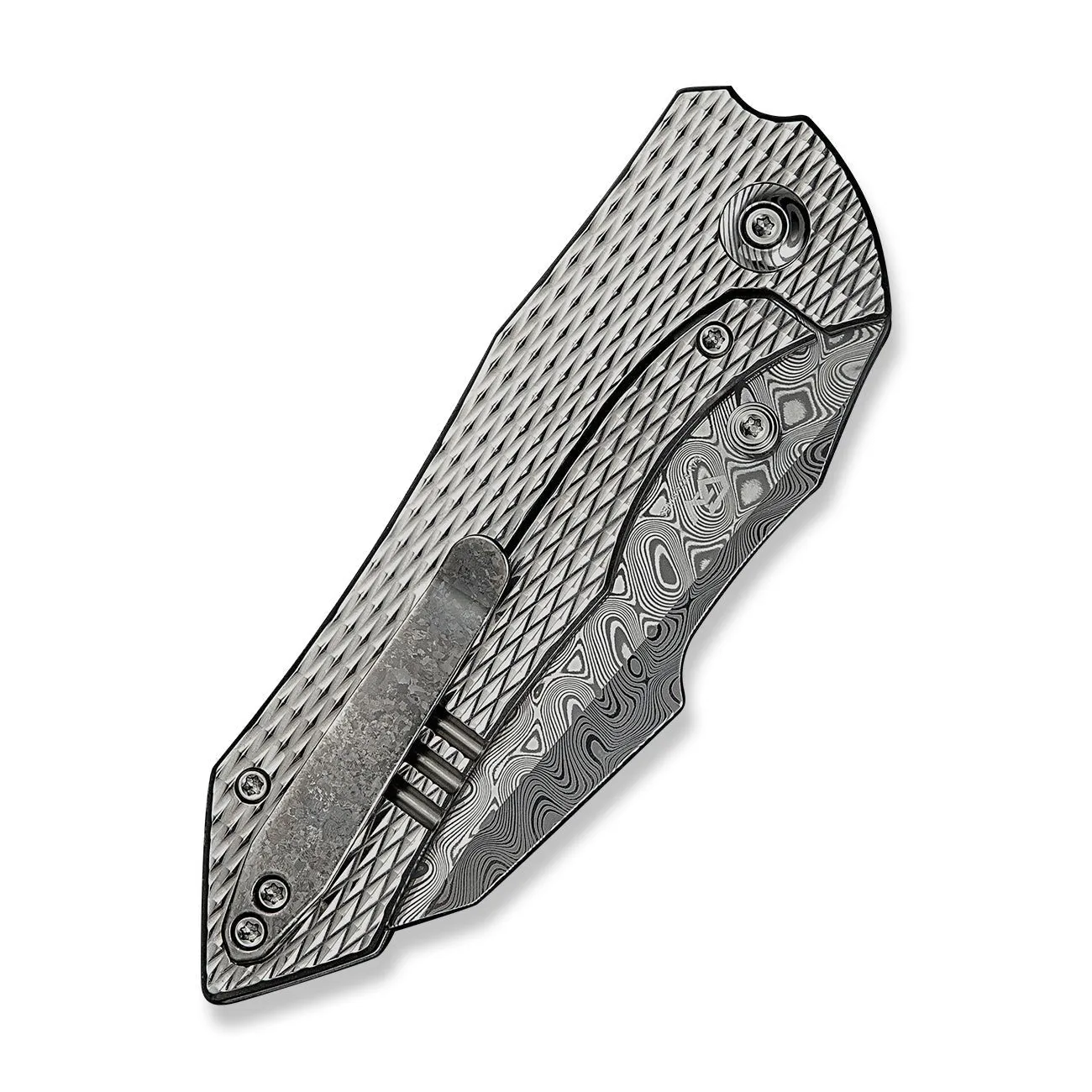 WEKnife High-Fin XL WE24010-DS1 Klappmesser Damasteel