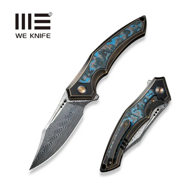 WeKnife Orpheus WE23009-DS1 Taschenmesser Damast Bronze