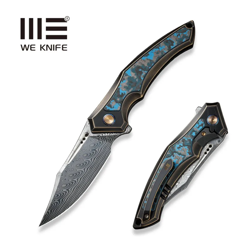 WeKnife Orpheus WE23009-DS1 Taschenmesser Damast Bronze