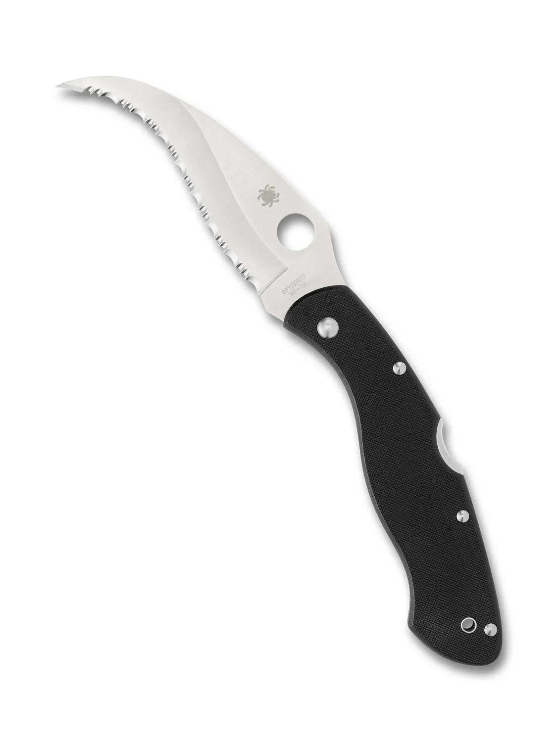 Spyderco Civilian Klappmesser Vollserration schwarz