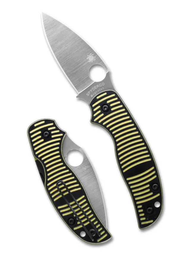 Spyderco Sage 5 Salt Klappmesser MagnaCut Gelb-Schwarz