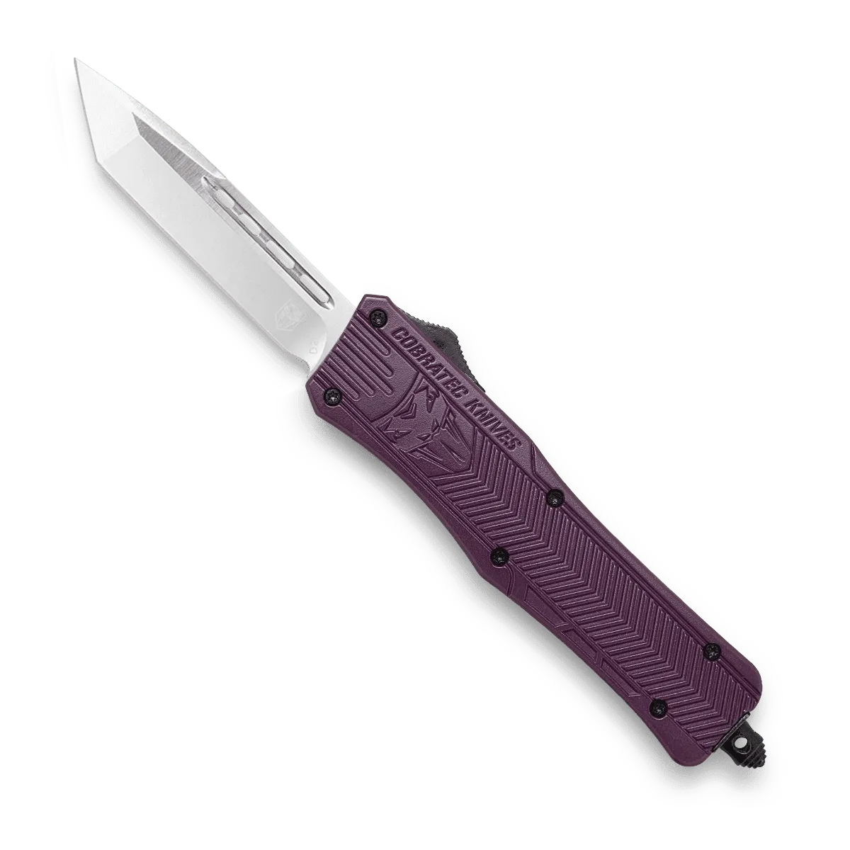 CobraTec Medium CTK-1 Plum OTF-Messer D2 Cerakote
