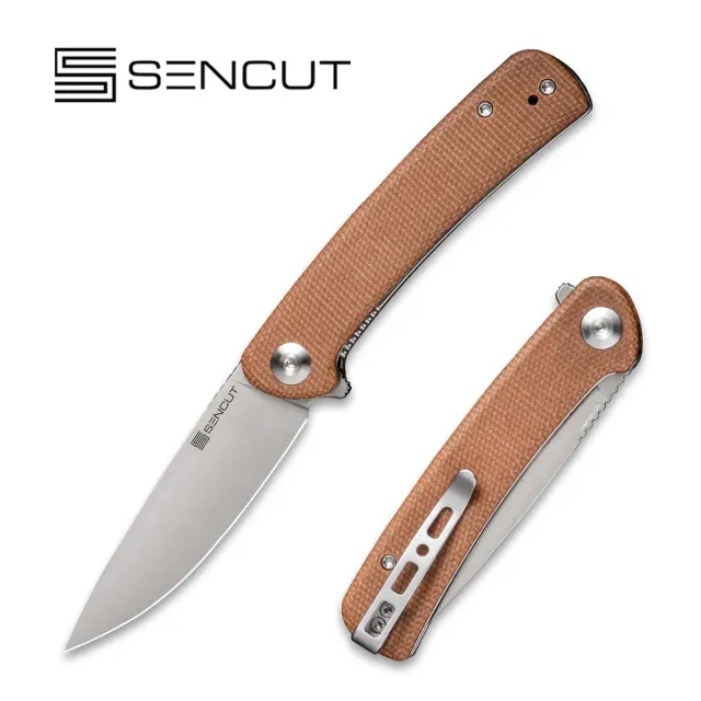 SENCUT Neches SA09D Taschenmesser Brown Micarta