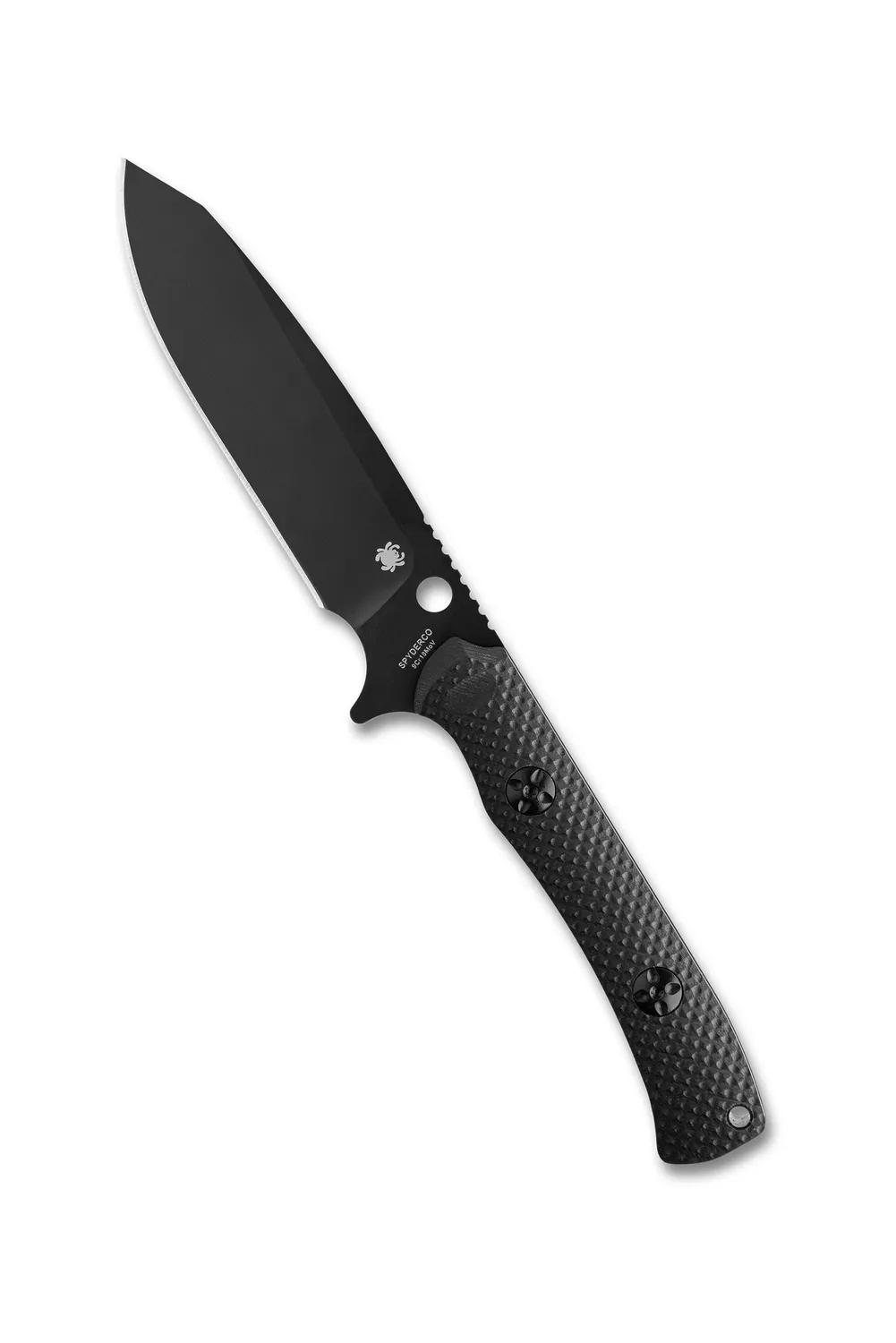 Spyderco Skoli Fixed Messer Black Oxide G-10