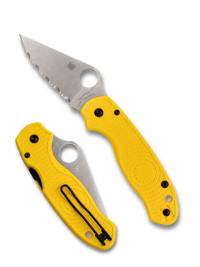 Spyderco Para 3 Lightweight Salt MagnaCut gelb