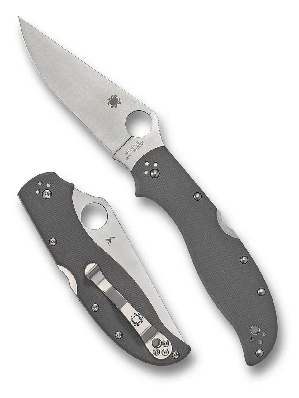 Spyderco Stretch 2 XL Klappmesser Cru-Wear G-10 grau