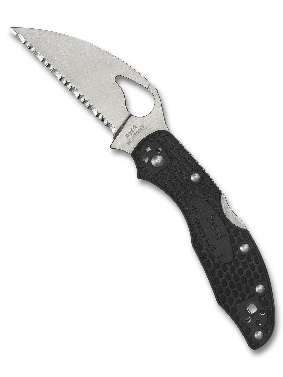 byrd Meadowlark 2 Wharncliffe Taschenmesser FRN glatte Klinge